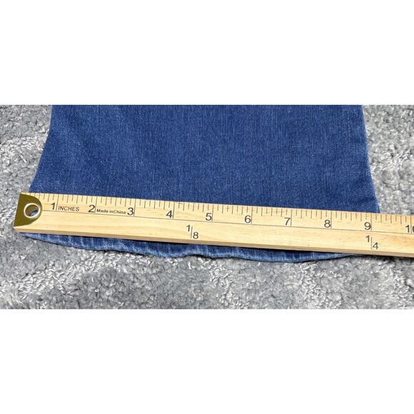 Bamboo Women's 15 Embellished HR Flare Leg Denim Jeans Studded Rhinestones 31x30 - Picture 8 of 10